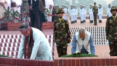 স্মৃতিসৌধে রাষ্ট্রপতি ও প্রধান উপদেষ্টার শ্রদ্ধা নিবেদন
