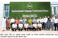 দাশেরকান্দি পয়ঃশোধনাগার প্লান্ট পরিদর্শনে স্থানীয় সরকার সচিব  