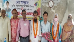 আমিন মেমোরিয়াল উচ্চ বিদ্যালয়ের প্রাক্তন শিক্ষার্থী আব্দুল্লাহ-কে সংবর্ধনা