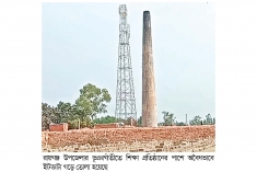 শিক্ষা প্রতিষ্ঠানের পাশে অবৈধভাবে গড়ে উঠেছে ইটভাটা  