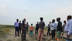 তাড়াইলে কৃষি জমি থেকে মাটি কাটার অপরাধে জরিমানা