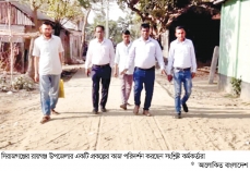 সিরাজগঞ্জে এগিয়ে চলেছে ৫৯৪ সংস্কার প্রকল্পের কাজ  