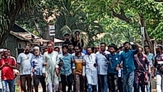 সিরাজগঞ্জে বিএনপি নেতা হত্যা চেষ্টার প্রতিবাদে সমাবেশ