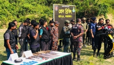 উখিয়া-টেকনাফের পাহাড়ে যৌথ অভিযান: অস্ত্র-গোলাবারুদ ও মাদক উদ্ধার