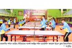 শীতাতপ নিয়ন্ত্রিত জিমনেসিয়ামে ‘টেবিল ফ্যানে’ টিটি টুর্নামেন্ট!  