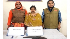 রাজবাড়ীতে ডিবি পুলিশের অভিযানে অস্ত্র-গুলিসহ নারী আটক
