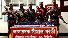 কুলাউড়ায় বিপুল পরিমাণ বিদেশি মদ জব্দ