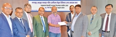 শাহ্জালাল ইসলামী ব্যাংকের সিএসআর তহবিল থেকে আর্থিক অনুদান প্রদান  
