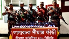 কুলাউড়ায় বিপুল পরিমাণ বিদেশি মদ জব্দ