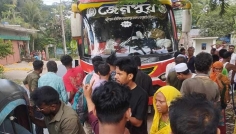 চাঁদপুরে বাসচাপায় মোরসাইকেল আরোহীর মৃত্যু