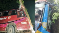 পাথরঘাটায় আধা কিলোমিটারে দুই বাস দুর্ঘটনা, আহত ২১