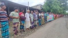 আশাশুনিতে আ.লীগের দোসরকে বিএনপি সভাপতি করার প্রতিবাদে মানববন্ধন