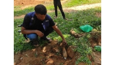 কসবায় মাটির নিচ থেকে মর্টার সেল উদ্ধার