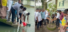 পাথরঘাটায় বিএনপির প্রতিষ্ঠাবার্ষিকী উপলক্ষে বৃক্ষরোপণ ও মাছ অবমুক্তি