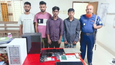 সরিষাবাড়ীতে অনলাইন জুয়া ও ক্যাসিনো চক্রের ৪ সদস্য আটক