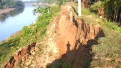 রাজনগরে মনু নদের বাঁধে আকস্মিক ভাঙন