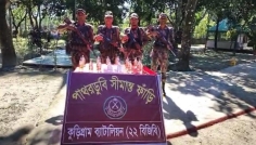 কুড়িগ্রামে বিজিবির অভিযানে মাদকদ্রব্য জব্দ