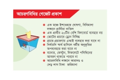 ভোটে পোস্টার নিষিদ্ধ  