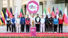 দ্বিতীয় নারী কাবাডি বিশ্বকাপের ট্রফি উন্মোচন করলেন প্রধান উপদেষ্টা