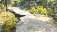 সিরাজগঞ্জে গুল্টা হাট সড়কের বেহাল দশা, দ্রুত সংস্কারের দাবি