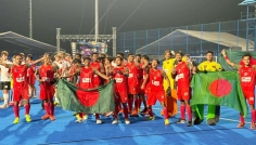 আমিরুলের হ্যাটট্রিকে হকি বিশ্বকাপে ট্রফি জয় বাংলাদেশের