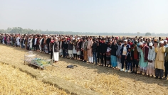 সাজিদের জানাজায় মানুষের স্রোত, গ্রামজুড়ে শোকের ছায়া