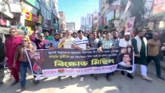 হাদির ওপর হামলার প্রতিবাদে কিশোরগঞ্জে বিএনপির বিক্ষোভ