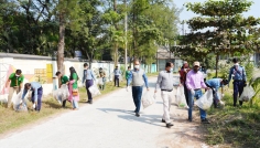 পাবিপ্রবিতে ক্লিন ক্যাম্পাস কর্মসূচি পালন