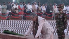 জাতীয় স্মৃতিসৌধে রাষ্ট্রপতির শ্রদ্ধা নিবেদন