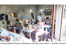 রাণীরবন্দরে তৈরি শীতের পোশাকের চাহিদা দেশজুড়ে  