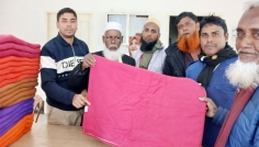 নকলার ২,৩৭৫ শীতার্ত পাচ্ছেন শীত নিবারণের কম্বল