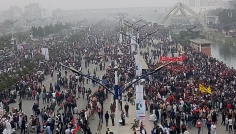 তারেক রহমানকে বরণে স্লোগানে প্রকম্পিত ৩০০ ফিট এলাকা