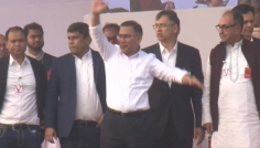 গণসংবর্ধনা মঞ্চে তারেক রহমান