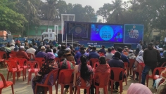 সাতক্ষীরায় ভোটের গাড়ির প্রচারণার উদ্বোধন