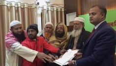 ফরিদপুর-১ আসনে মনোনয়নপত্র জমা দিলেন মুফতি শারাফাত