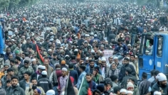 খালেদা জিয়ার জানাজা: জনসমুদ্র মানিক মিয়া অ্যাভিনিউ