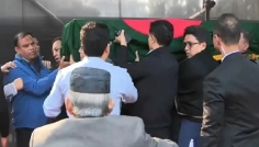 জানাজাস্থলে খালেদা জিয়ার মরদেহ