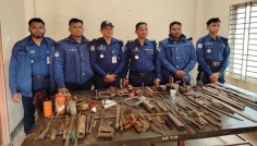 রামুতে পুলিশের ৫ ঘণ্টার অভিযানঃ অস্ত্র তৈরির সরঞ্জাম উদ্ধার