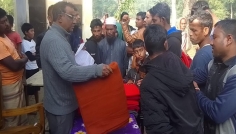 মৌলভীবাজারে শীতার্তদের মাঝে শীতবস্ত্র বিতরণ
