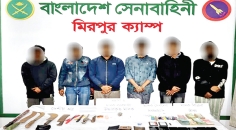 যৌথবাহিনী কর্তৃক পরিচালিত অভিযানে গত এক সপ্তাহে সারা দেশে আটক ১৭১  