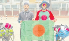 সাইক্লিং ও সামিটের রোমাঞ্চকর অভিযানে আবু রায়হান ও মিনহাজ  