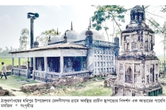 হরিপুরে এক কাতার গায়েবি মসজিদ  