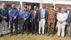 মাগুরা-১ আসনের বিভিন্ন ভোট কেন্দ্র পরিদর্শনে রিটার্নিং অফিসার