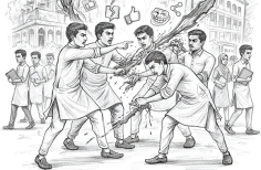 আদর্শ থেকে কাদা ছোড়াছুড়ির পথে ছাত্র রাজনীতি  