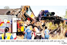 থাইল্যান্ডে যাত্রীবাহী ট্রেনের ওপর ক্রেন পড়ে নিহত ২২  