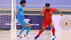সাফ ফুটসালে ভারতকে রুখে দিল বাংলাদেশ
