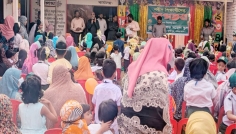 দুর্গাপুরে অ্যাডভান্সড মডেল স্কুলে বর্ণাঢ্য আয়োজনে নবীন বরণ