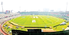 খেলোয়াড় ও দর্শকশূন্য মিরপুর শেরে বাংলা জাতীয় ক্রিকেট স্টেডিয়াম  
