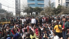 নির্বাচন কমিশনের সামনে ছাত্রদলের অবস্থান কর্মসূচি