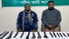পটিয়ায় সেনাবাহিনীর অভিযানে দেশীয় অস্ত্রসহ আটক ২